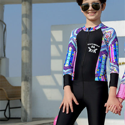 Fashion Boys And Girls One-piece Diving Swimsuit