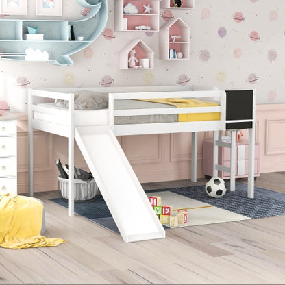 Double Layered Loft Bed With Slide