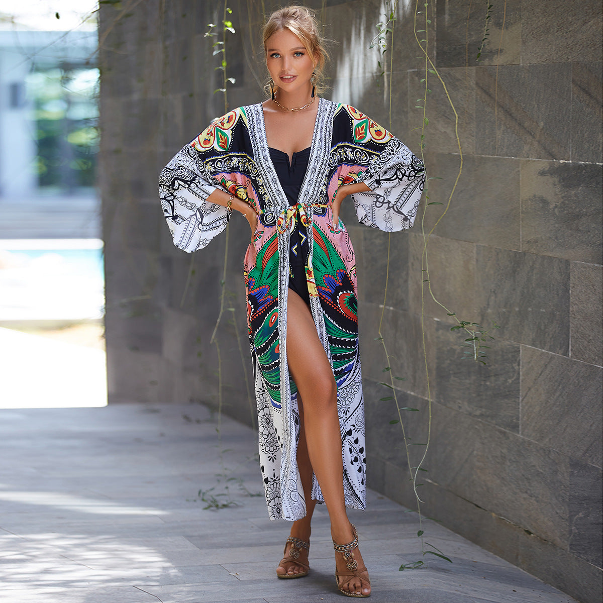 Sun Protection Cardigan Women's Swimsuit Bikini Cover-up