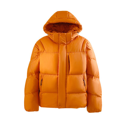 Dopamine Outdoor Three-proof Multi-pocket Hooded Couple Cotton Clothes Coat