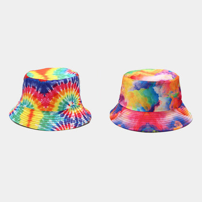 Summer Outdoor Tie-dyed Double-sided Sun Protection Hat