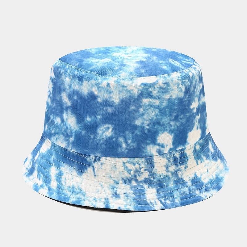 Summer Outdoor Tie-dyed Double-sided Sun Protection Hat