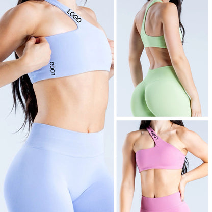 Sports In Stock Seamless Workout Clothes Running Bra Shorts Trousers Suit