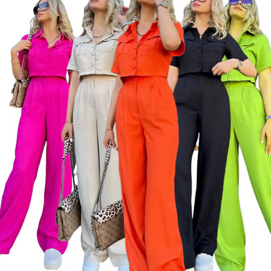 Graceful And Fashionable Casual Women's Two-piece Suit