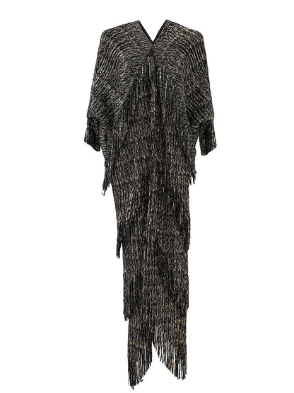 Women's Fashion Fringed Sheath Long Dress