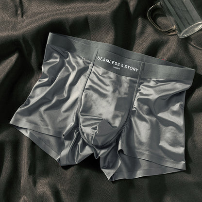 Satin Light Luxury Men's Ice Silk Underwear