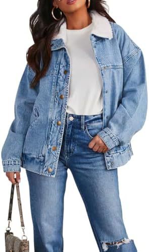 Women's Denim Jacket Fur Collar Denim Coat