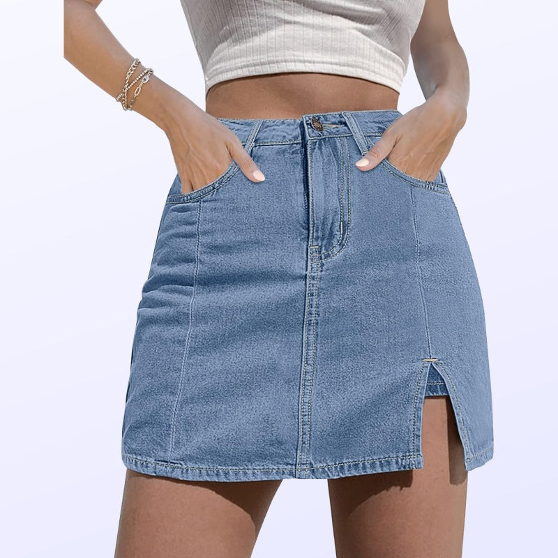 Casual Versatile High-grade Denim Skirt