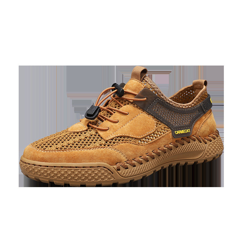 Hand-stitched All-match Breathable Comfortable Genuine