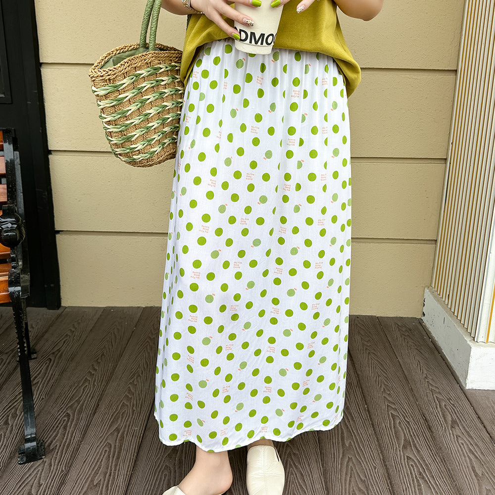 Women's Loose Sweet Cotton Silk Skirt