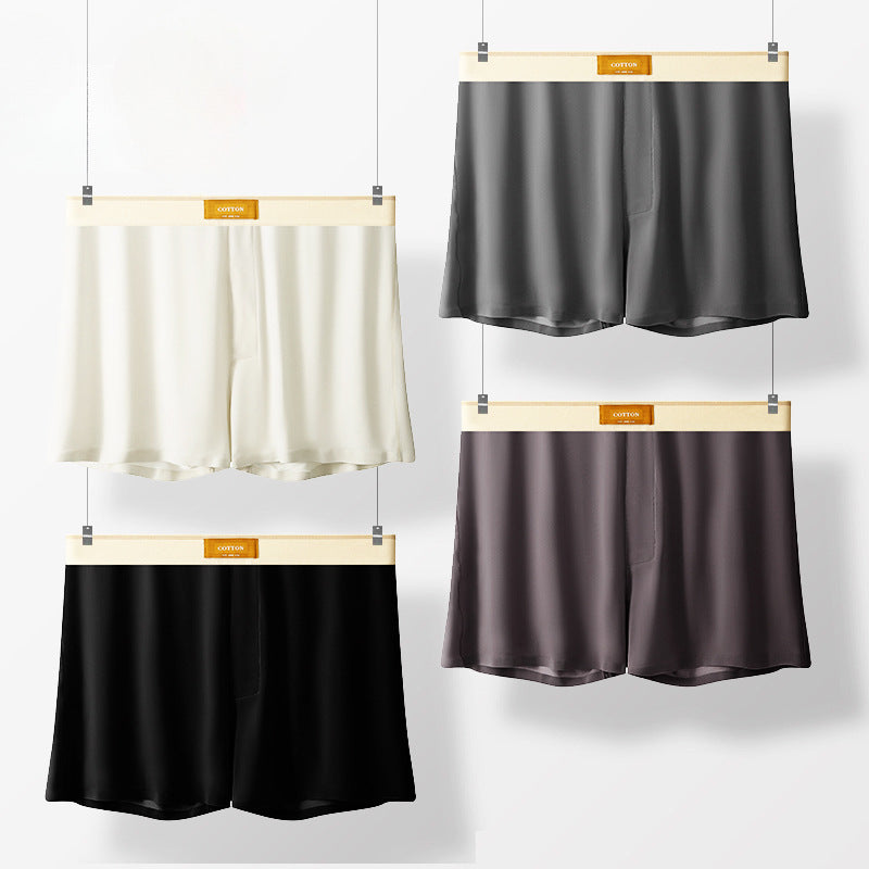 Men's Solid Color Loose Breathable Ice Silk Underwear