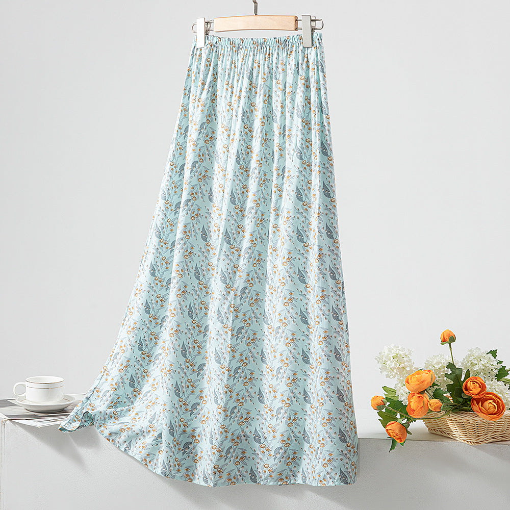 Women's Loose Sweet Cotton Silk Skirt