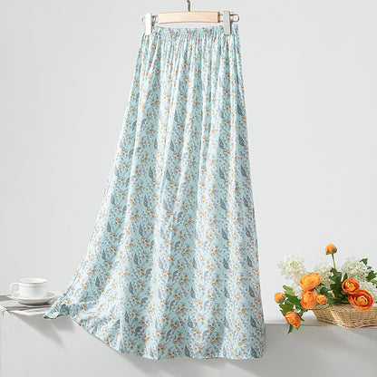 Women's Loose Sweet Cotton Silk Skirt