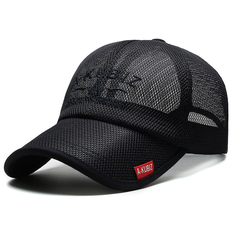Summer Men's Mesh Breathable Baseball Cap Casual Sun-proof