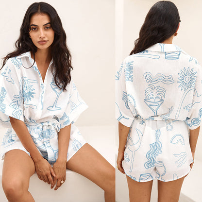 Women's Fashion Loose Cool Short Jumpsuit