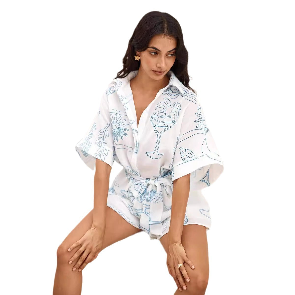 Women's Fashion Loose Cool Short Jumpsuit