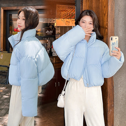 Stand-up Collar Thick Down Cotton Jacket Coat