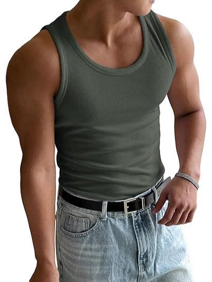 Men's Round Neck Workout Fitness T-shirt