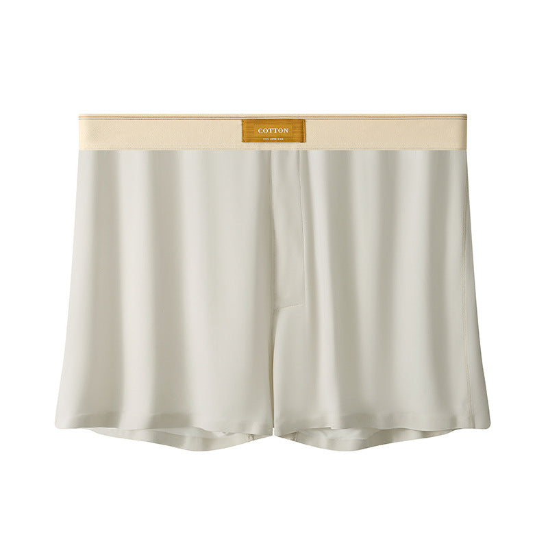 Men's Solid Color Loose Breathable Ice Silk Underwear