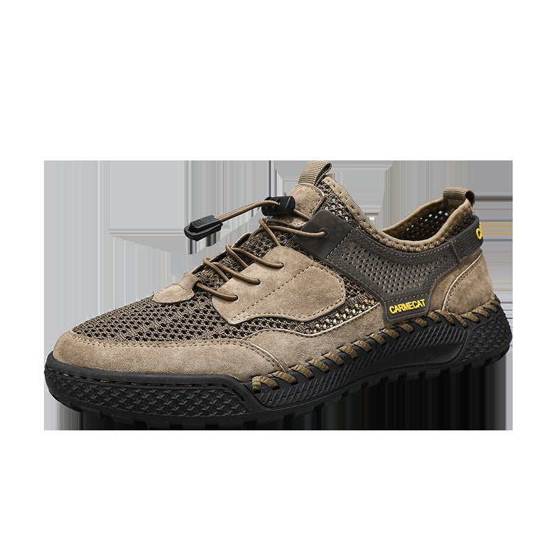 Hand-stitched All-match Breathable Comfortable Genuine