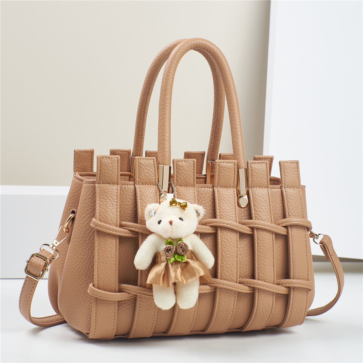 New Anti-scratch Women's Bag Fashion Hand-woven Handbag Shoulder Bag