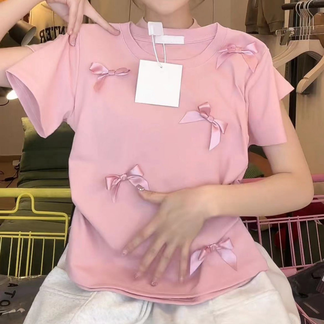 Japanese Sweet Bow Short Sleeve
