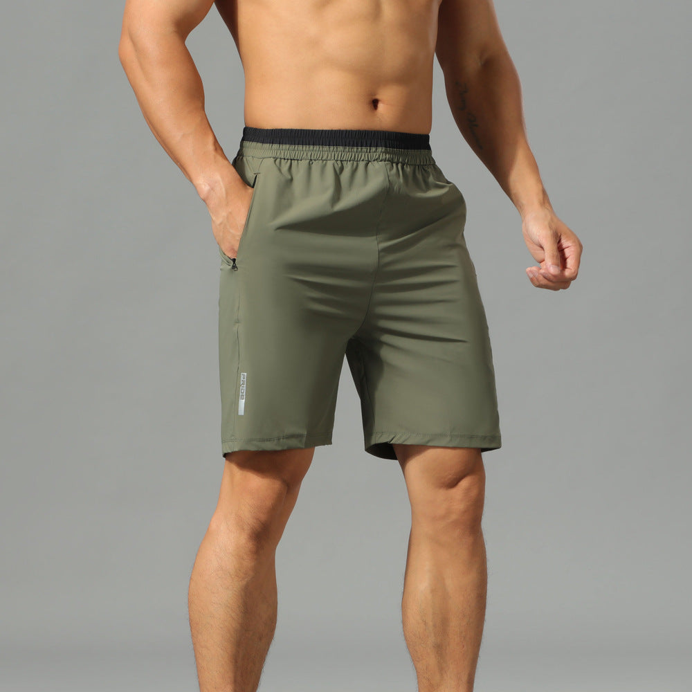 Men's Breathable Quick-drying Loose Running Workout Cropped Pants