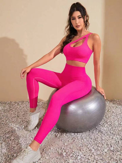 Thread Seamless Yoga Clothes Bra Set Women