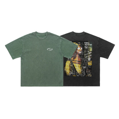 Retro Minority Design Street Hip-hop Loose T-shirt