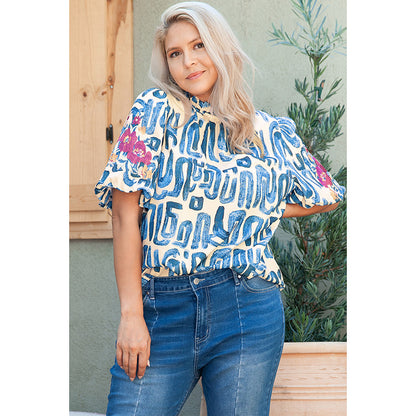 Spring And Summer Pullover Round Neck Printed T-shirt