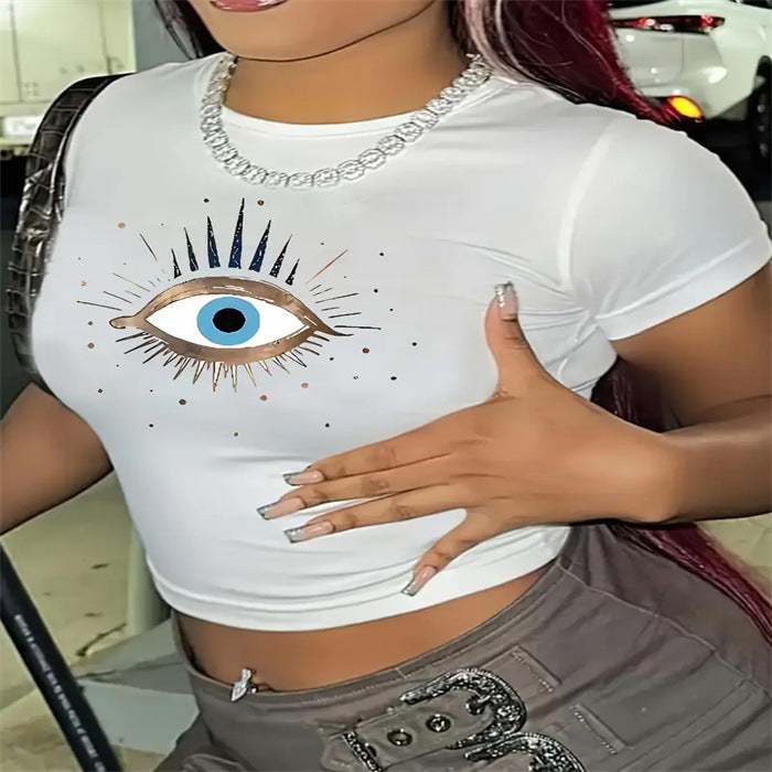 Slim-fit Slimming Hot Girl Sexy Short T-shirt