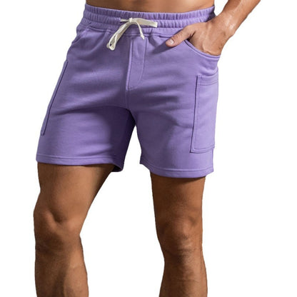 Cotton Sports Shorts Men's Four-point Middle Pants Overalls