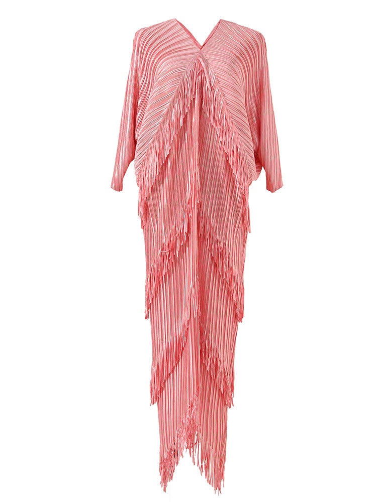 Women's Fashion Fringed Sheath Long Dress