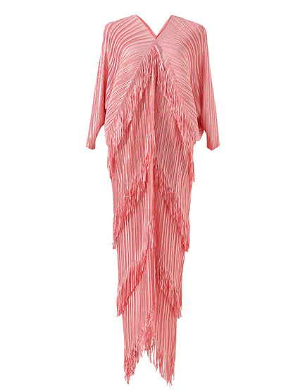 Women's Fashion Fringed Sheath Long Dress