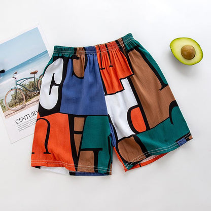 Beach Children's Shorts Cropped Loose Summer Thin