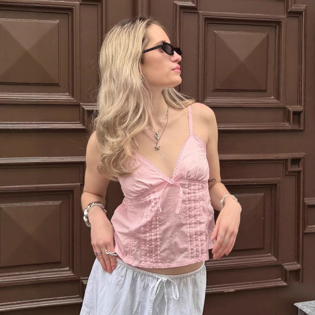 Lightweight Comfort And Casual Short Solid Color Vest Top