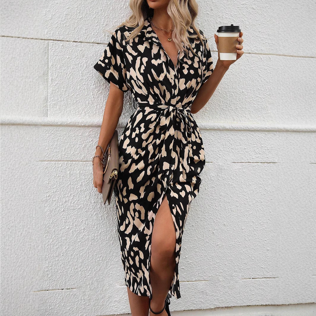 Women's New Leopard Print Dress
