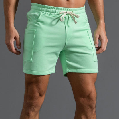 Cotton Sports Shorts Men's Four-point Middle Pants Overalls