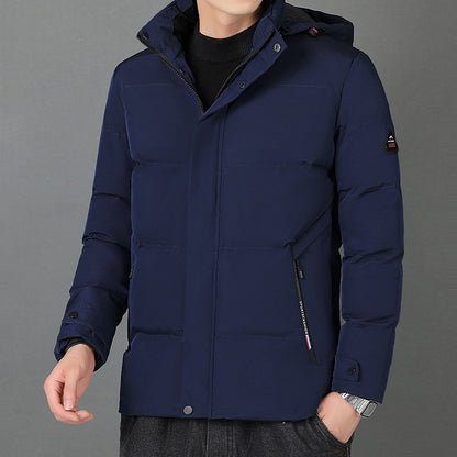 Men's Fashion Individual Casual Hooded Cotton Jacket