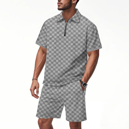 Summer Men's Loose Casual Simple Set