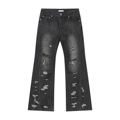 Street Style Broken Hole Design Retro Skinny Jeans