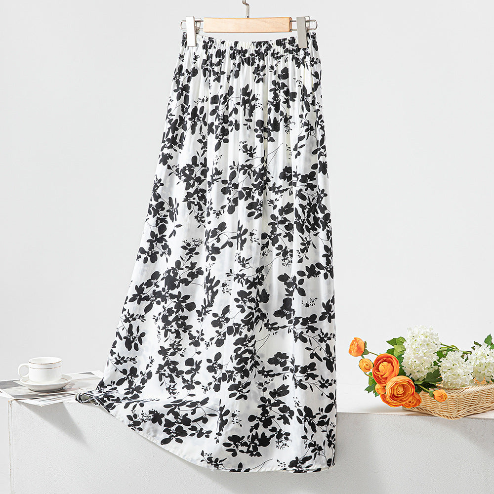 Women's Loose Sweet Cotton Silk Skirt