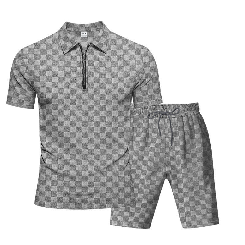Summer Men's Loose Casual Simple Set