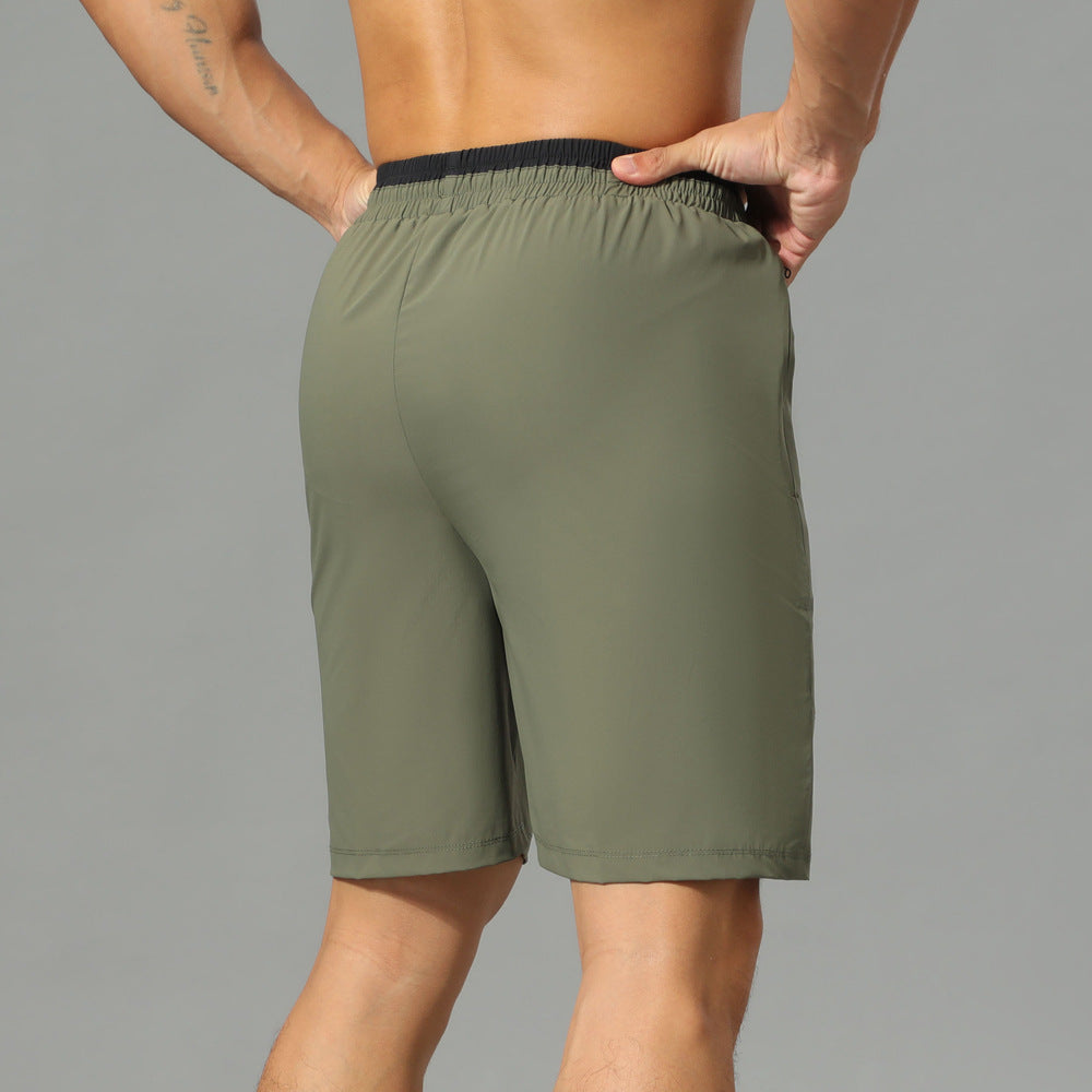 Men's Breathable Quick-drying Loose Running Workout Cropped Pants