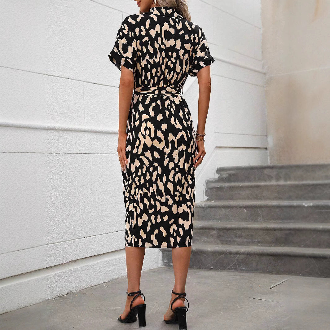 Women's New Leopard Print Dress
