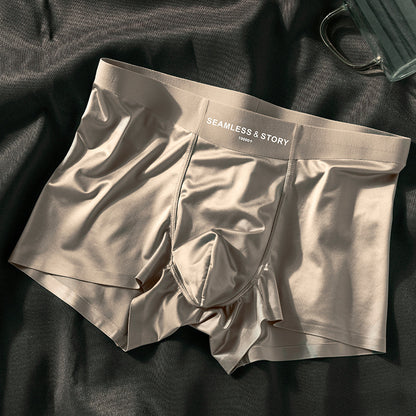 Satin Light Luxury Men's Ice Silk Underwear