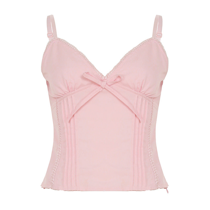 Lightweight Comfort And Casual Short Solid Color Vest Top