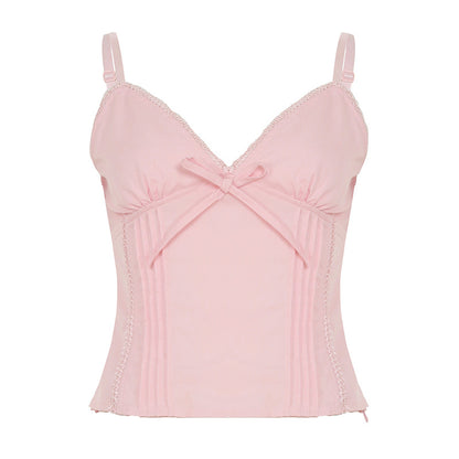 Lightweight Comfort And Casual Short Solid Color Vest Top