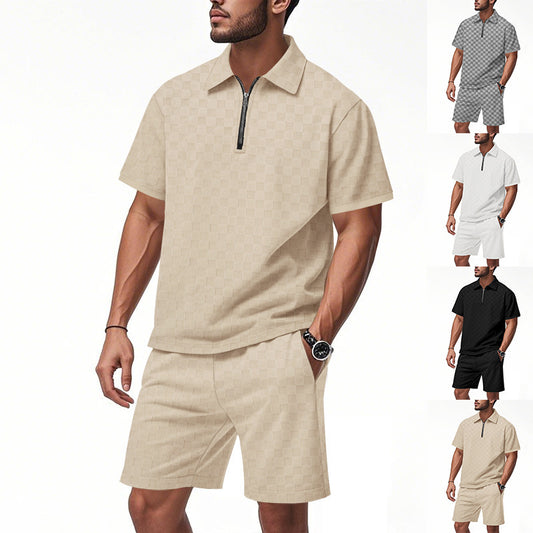 Summer Men's Loose Casual Simple Set