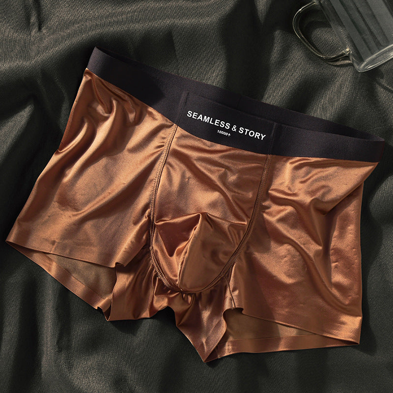 Satin Light Luxury Men's Ice Silk Underwear